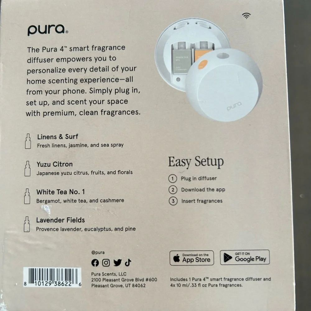 PURA NIB Best Sellers & Pura 4 Smart Fragrance & Refill Set